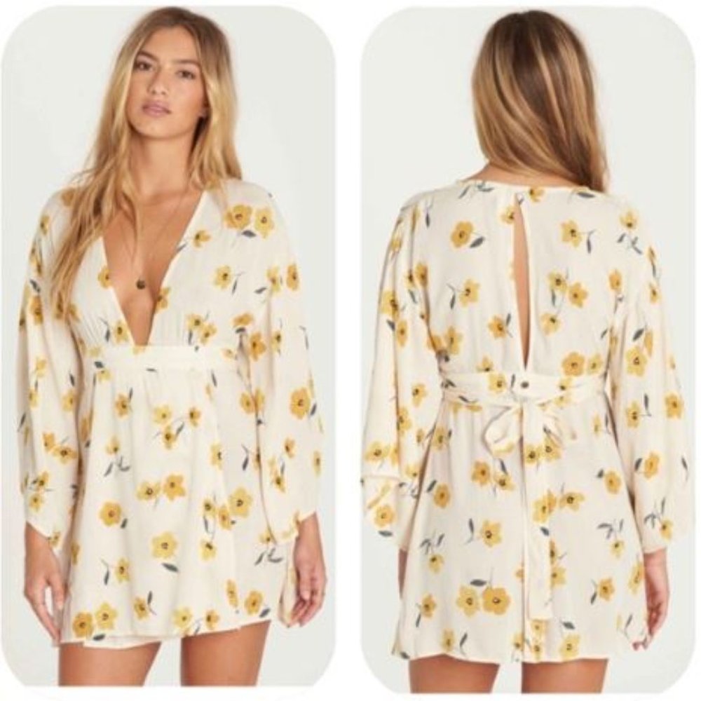 Billabong Relax on High Plunging Mini Dress
